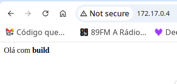 Figura 8: Navegador acessando o Apache do container criado a partir de
um Dockerfile